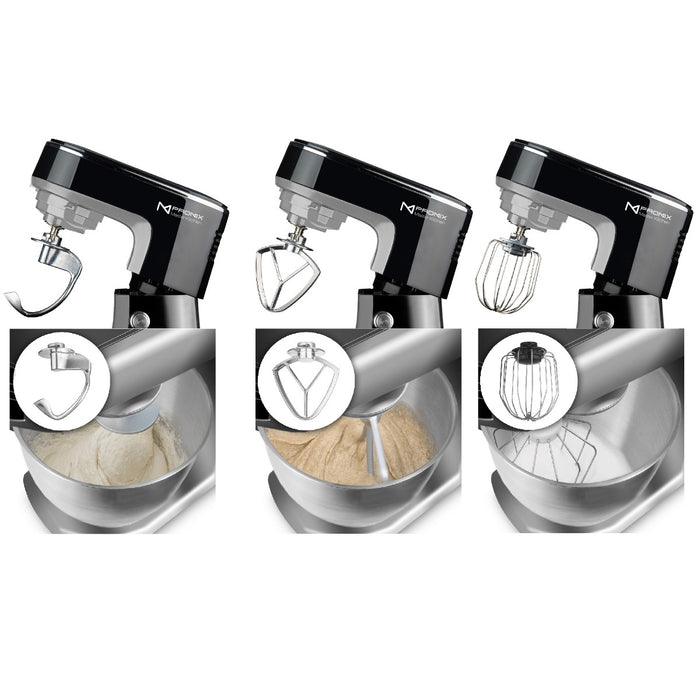 TurboTronic TT-017 Keukenmachine 1400W 4.3 L - Zwart