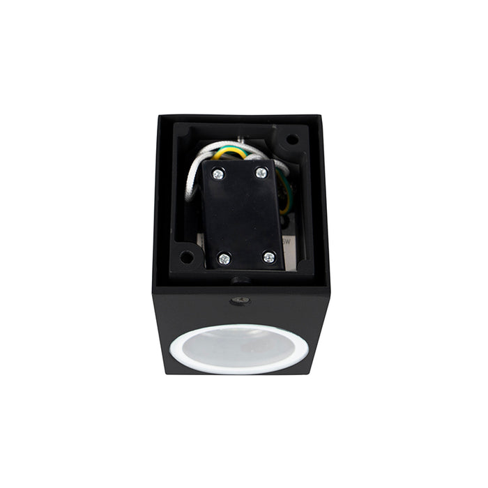 QAZQA Set van 2 moderne wandlampen zwart IP44 - Baleno