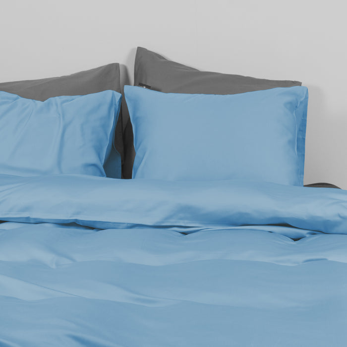 Cuddle Nature Bamboo Blue Dekbedovertrek 200 x 220 cm