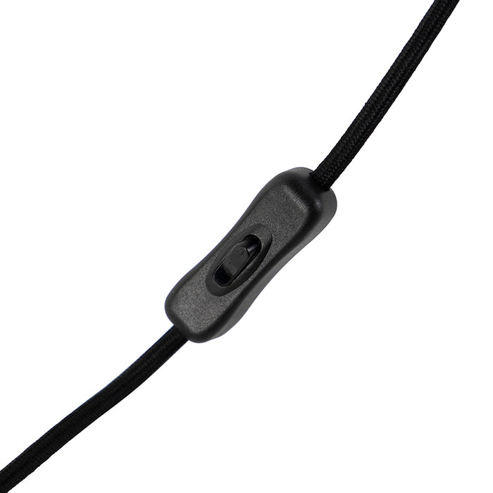 QAZQA Moderne tafellamp staal met witte kap 32 cm - Simplo