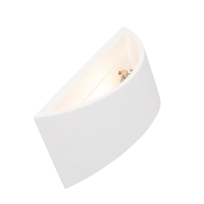 QAZQA Moderne wandlamp wit 20cm met lichteffect - Tum