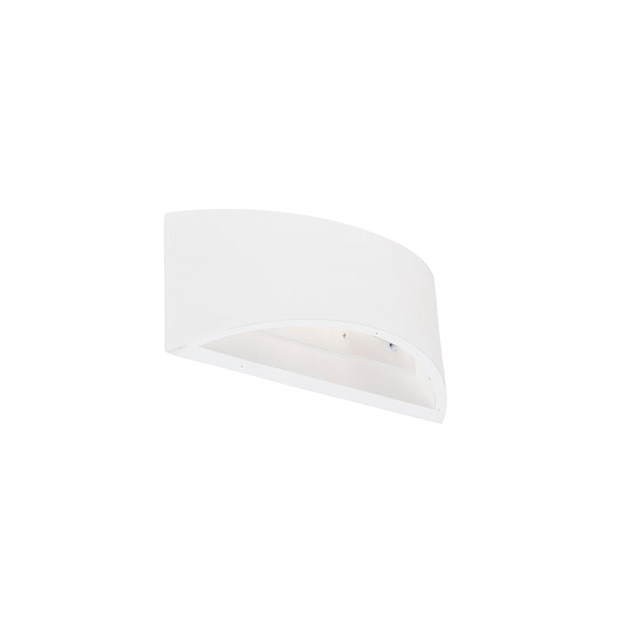 QAZQA Moderne wandlamp wit 20cm met lichteffect - Tum