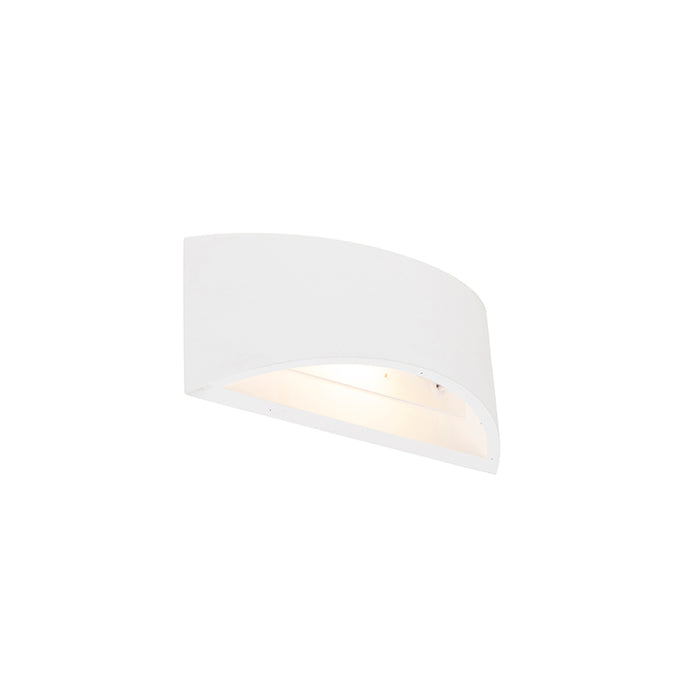 QAZQA Moderne wandlamp wit 20cm met lichteffect - Tum