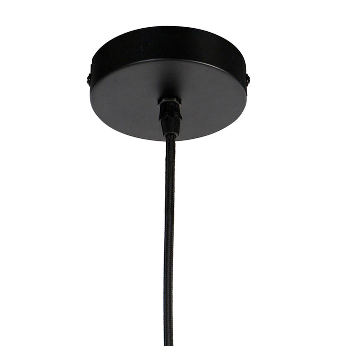 QAZQA Design hanglamp zwart bol 45cm - Corda