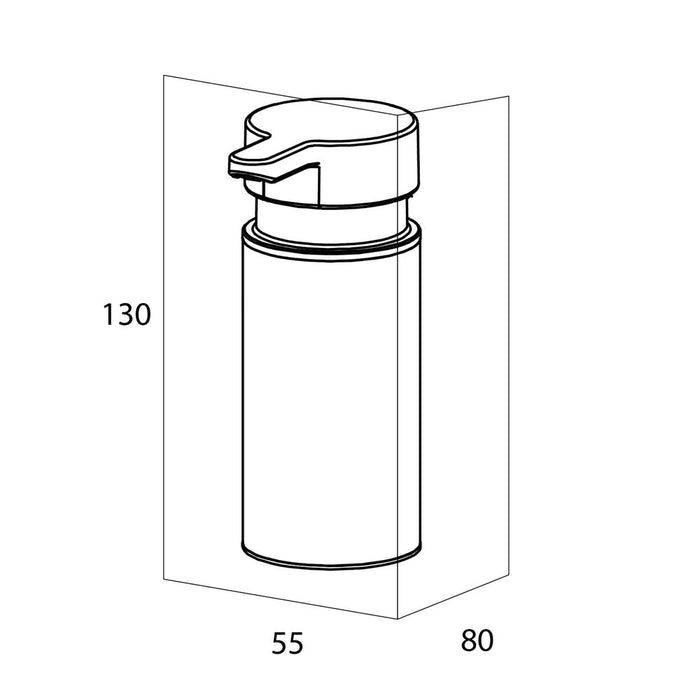 Tiger Noon Zeepdispenser 135 ml Vrijstaand - RVS Geborsteld