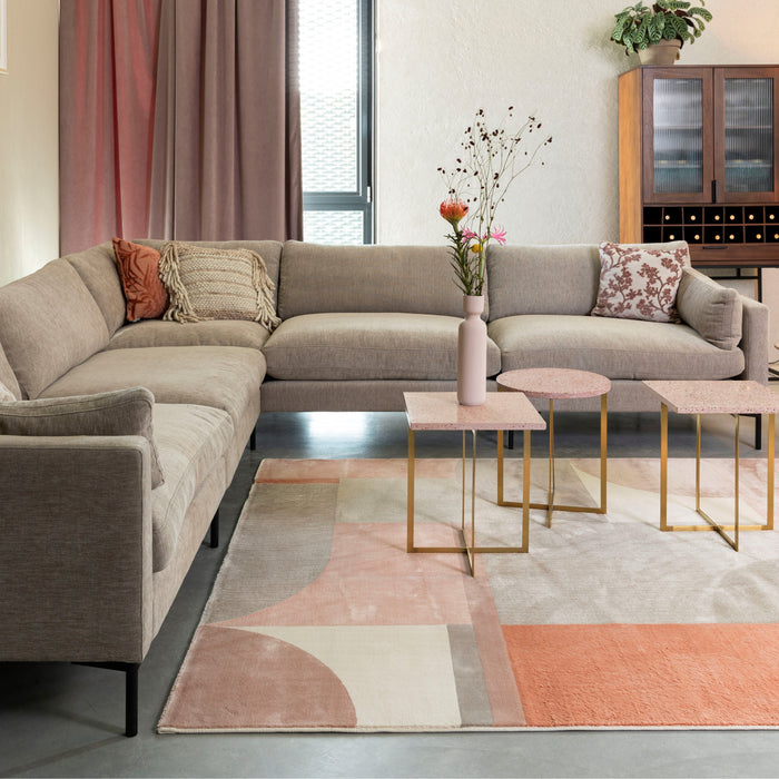 Zuiver Summer 7-zits Hoekbank - Latte