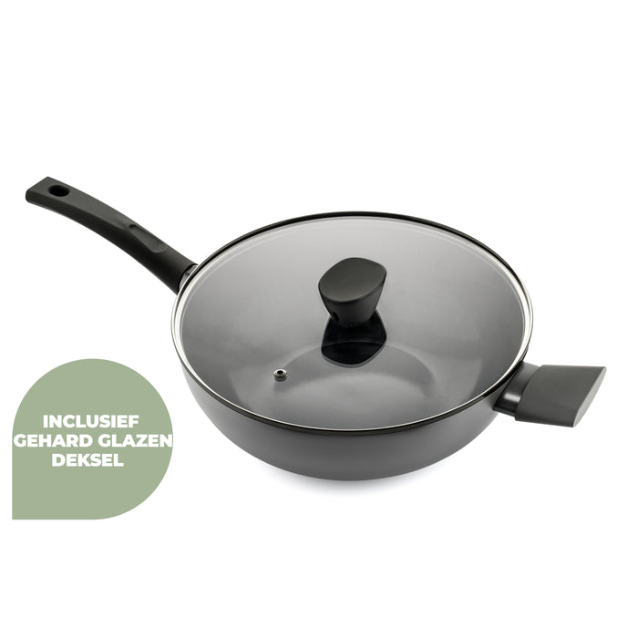 ISENVI Avon Combideal - Grillpan en wokpan met deksel - Ergo