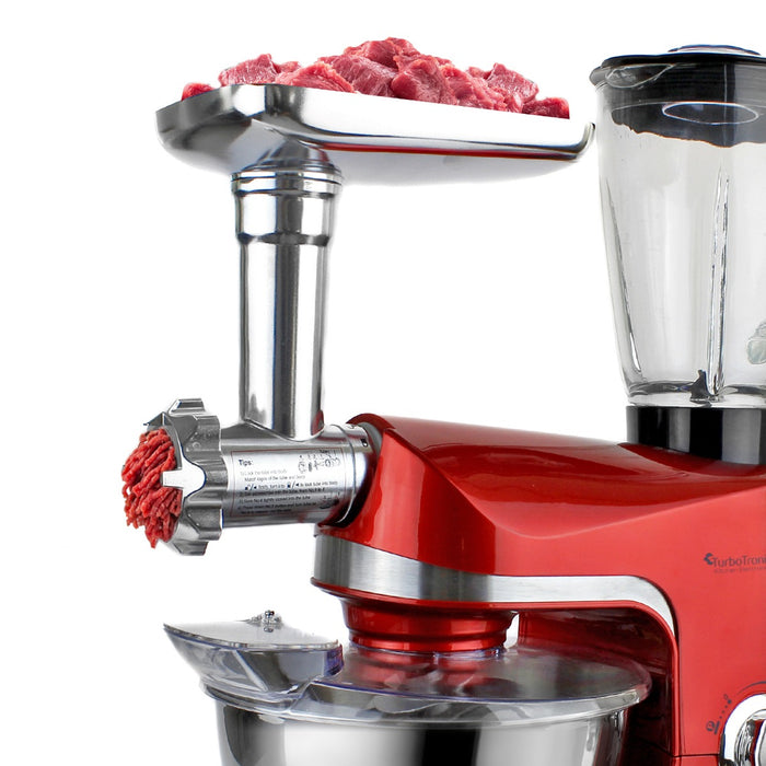 TurboTronic TT-007 Keukenmachine 2000W 5L - Rood