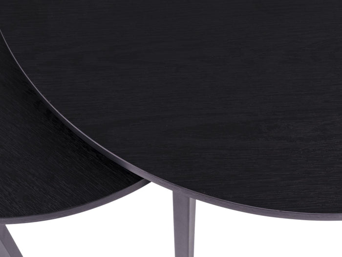 MaximaVida ronde salontafel set Chicago XL zwart 75 cm