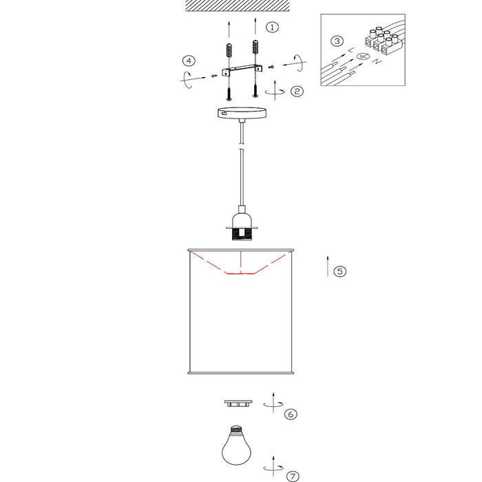 Mexlite Finn Hanglamp Wit
