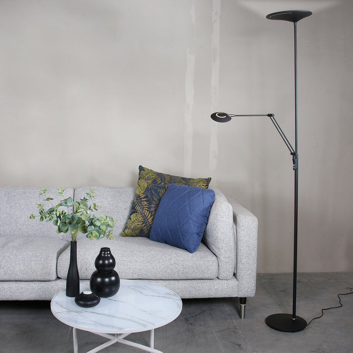 Steinhauer - vloerlamp - Zodiac LED - zwart - kunststof metaal -