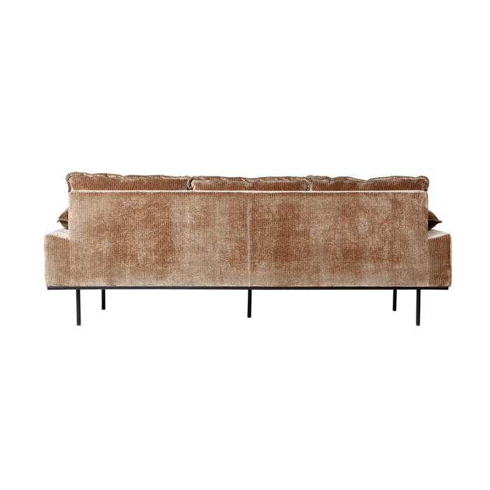 HKliving Retro Sofa 3-zitsbank - Velvet Corduroy - Aged Gold