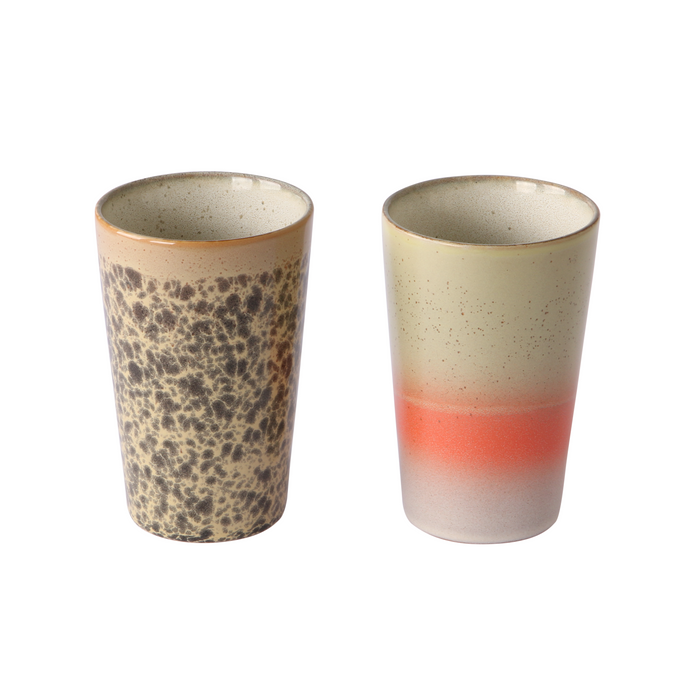 HKliving 70's Mok 0,47 L - Set van 2