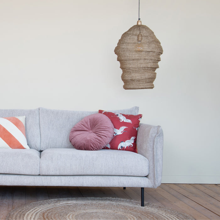 MOOS Klair Kraanvogel Sierkussen 45 x 45 cm - Terracotta