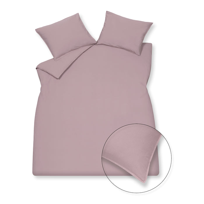 Vandyck Washed Cotton Dekbedovertrek 140 x 200/220 cm - Viola