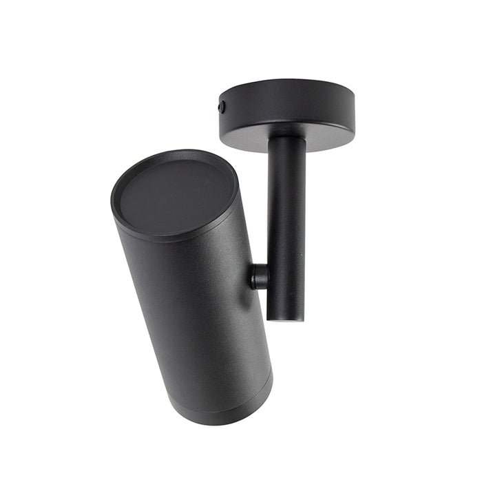 QAZQA Design plafondspot zwart kantelbaar GU10 50mm - Scopio Honey