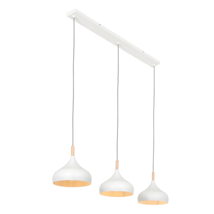 Mexlite Hanglamp Bjorr Wit Scandinavisch 3 x E27 fitting