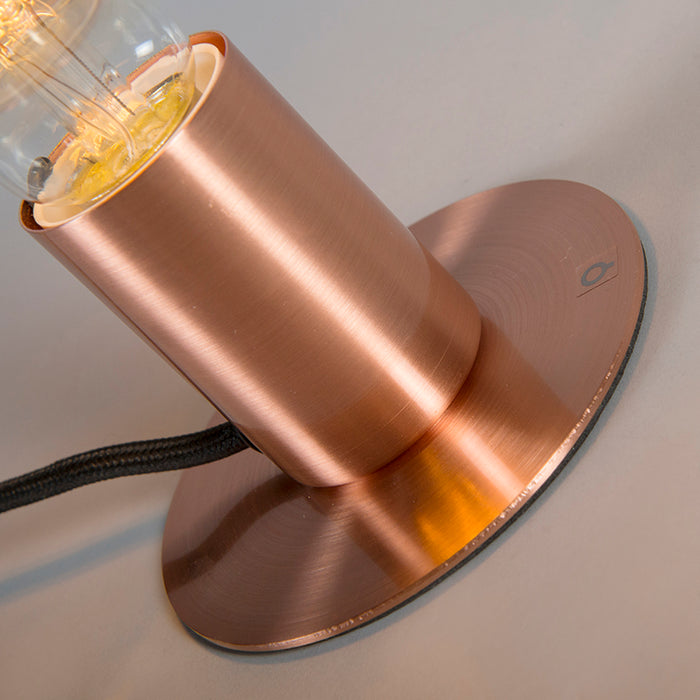 QAZQA Romantische tafellamp koper - Facil