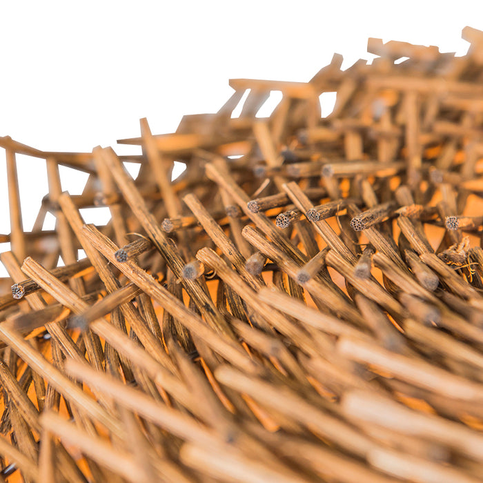 QAZQA Landelijke hanglamp bruin rotan - Hatch 45