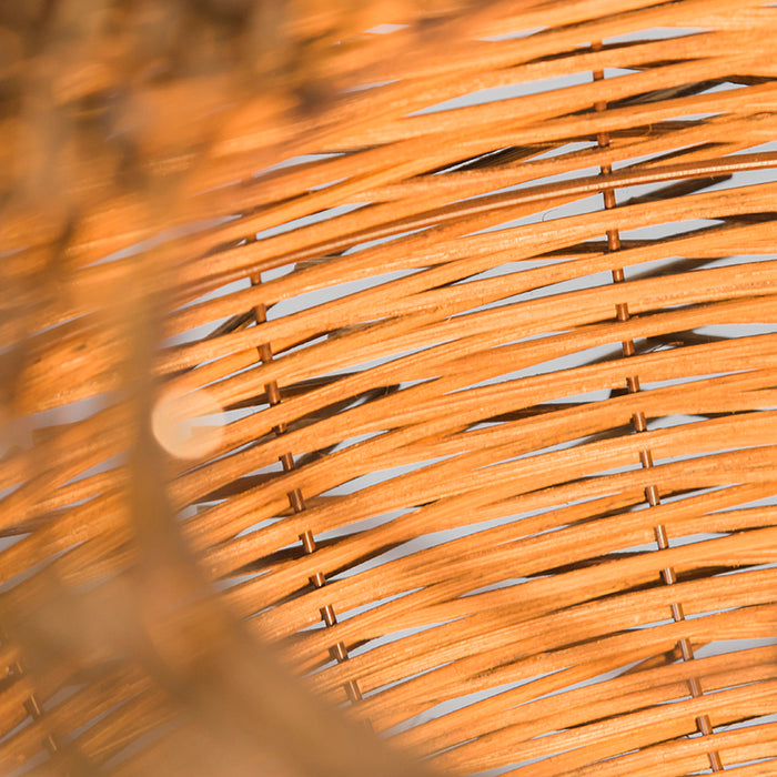 QAZQA Landelijke hanglamp bruin rotan - Hatch 45