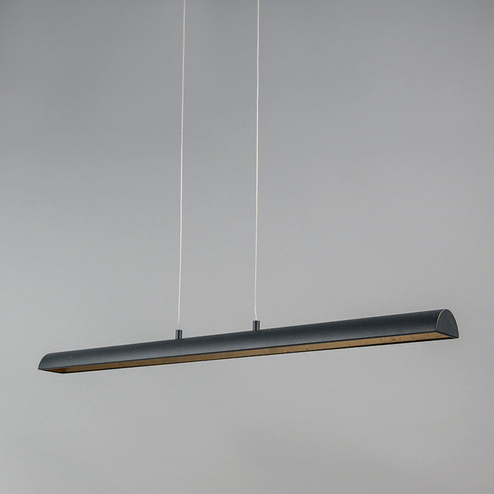 QAZQA Hanglamp zwart met gouden binnenkant incl. LED - Balo 4