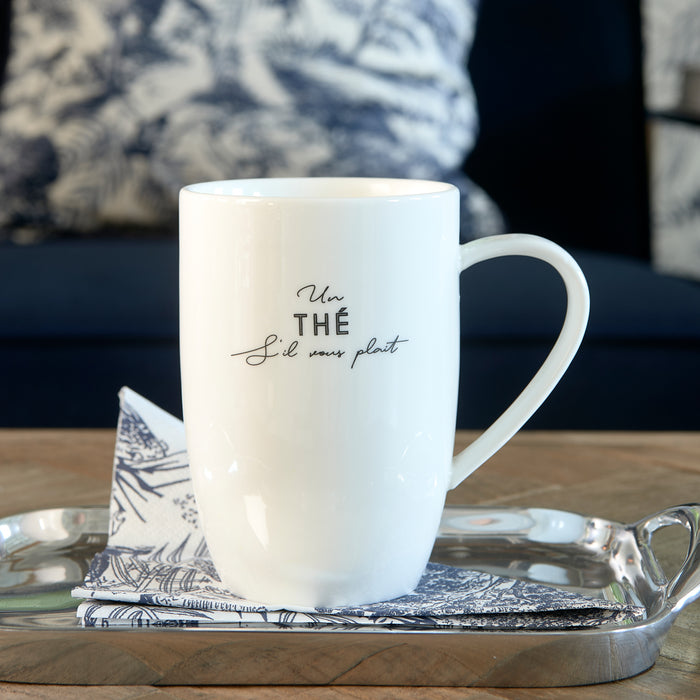 Riviera Maison S'il Vous Plaît Thé Mug - 8.5x8.5x12.0 cm