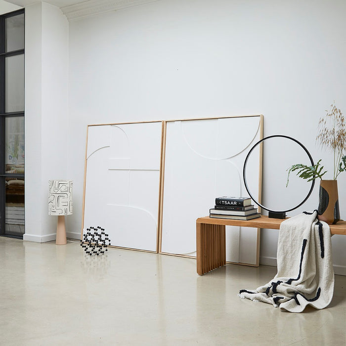 HKliving Slatted Bankje B 160 cm - Teak