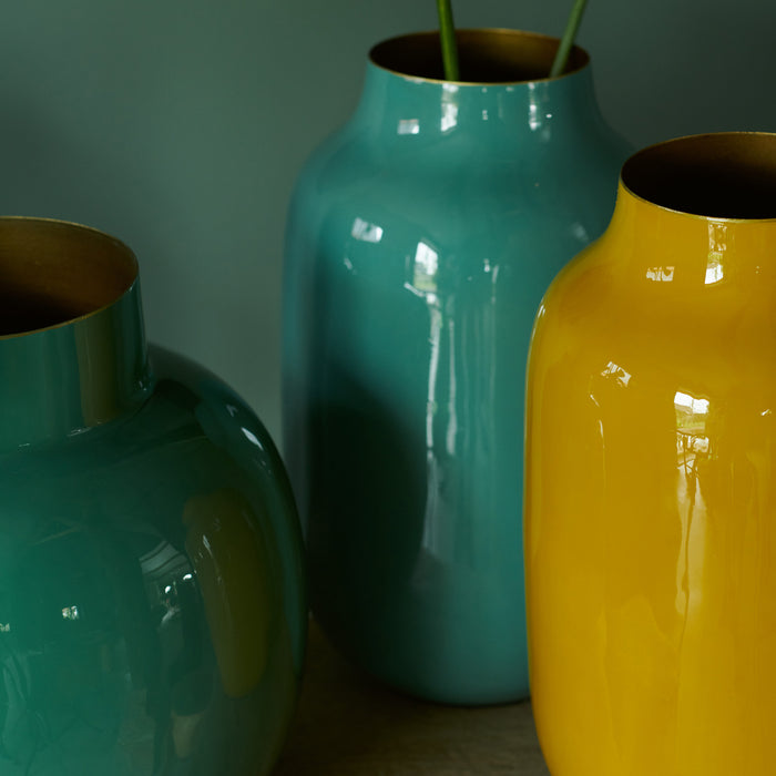 Pip Studio Blushing Birds Vaas 30 cm - Geel