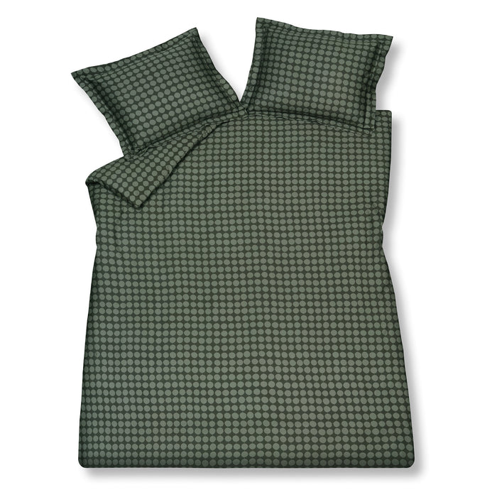 Dekbedovertrek Buzz Olive | 240 cm x 240 cm | Groen | Satijnkatoen