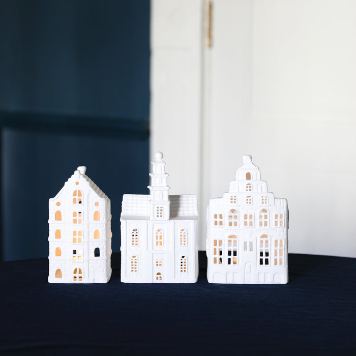 &k amsterdam Grachtenpand Waxinelichthouder