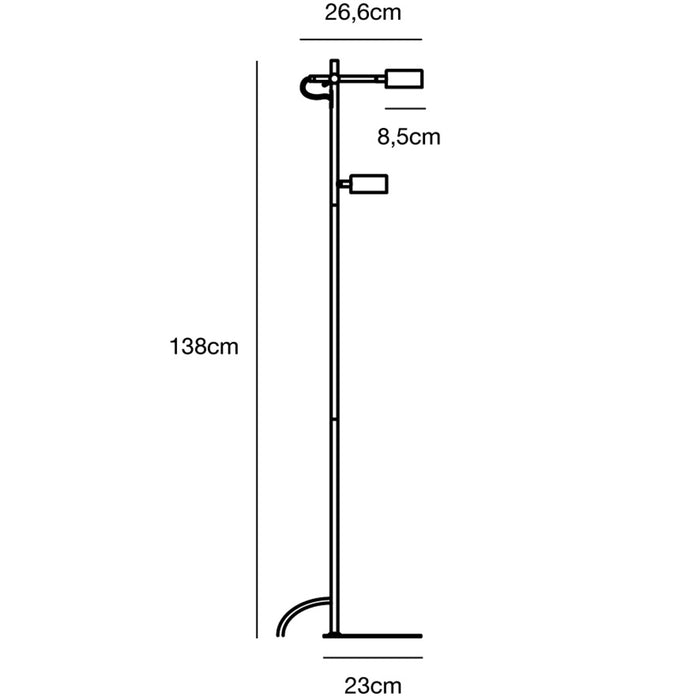 Nordlux Clyde Vloerlamp LED 3-Step Dim