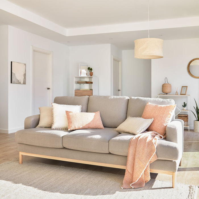 Kave Home Casilda Kussensloop 45 x 45 cm - Roze