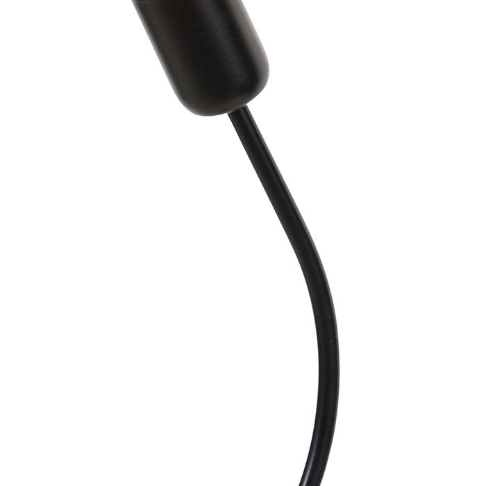 QAZQA Design vloerlamp zwart 3-lichts - Wimme