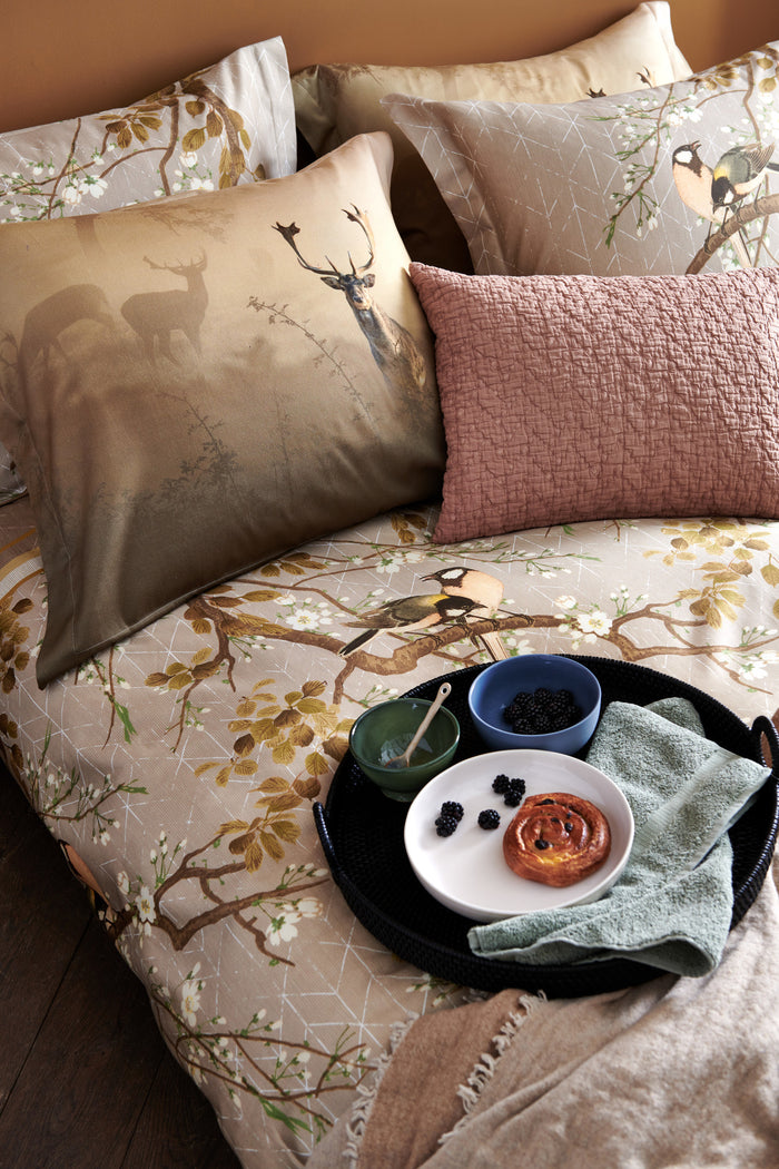 Vandyck Dekbedovertrek WILD DEER Champagne 140x220 cm (satijnkatoen)