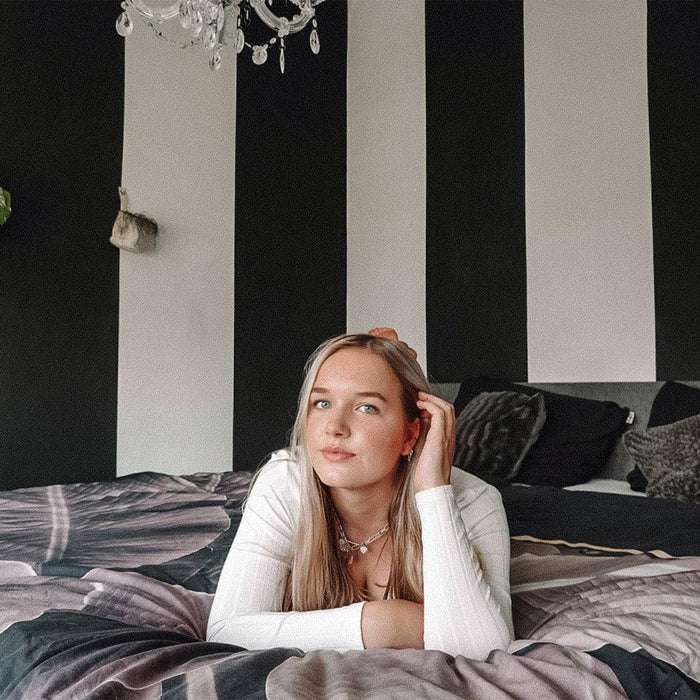 Y-NOT Bladeren Dekbedovertrek 240 x 240 cm