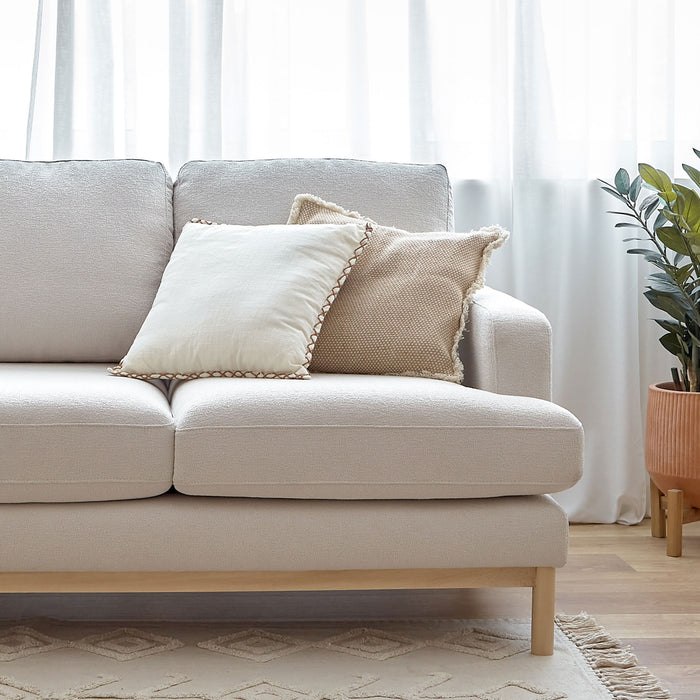 Kave Home Mihaela 3-Zitsbank - Wit