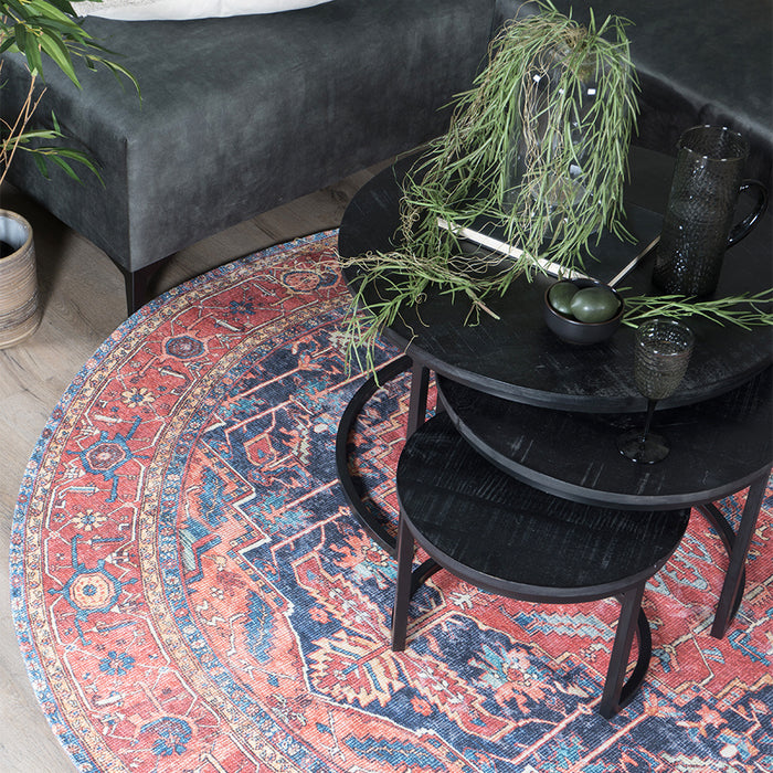 Vloerkleed Heris Red 01 Rond ø200 cm