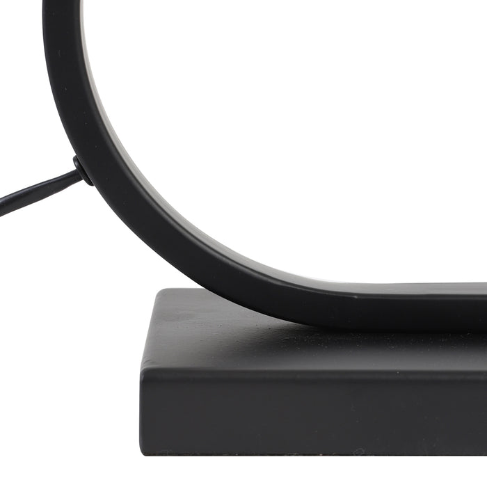 Light & Living Jamiro tafellamp met grijze kap 47 cm hoog