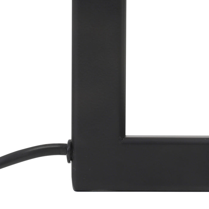 Light & Living Miley lampenvoet zwart met gouden binnenzijde