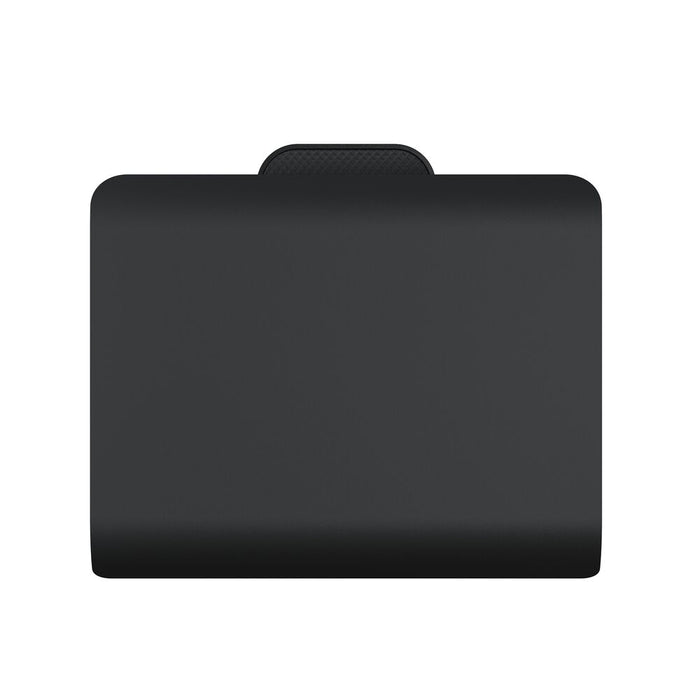 Tiger Carv Toiletrolhouder met Klep - Zwart