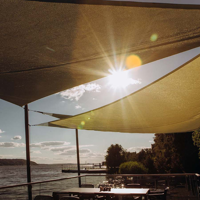 Feel Furniture - Schaduwdoek - Zonwering - Driehoek - 5 m - creme