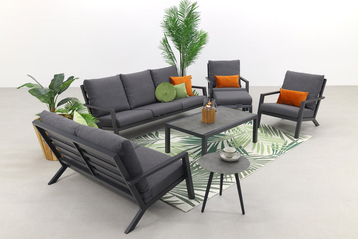 VDG Atlanta loungeset 6-delig - stoelen banken en tafel