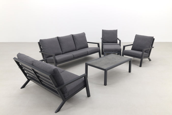 VDG Atlanta loungeset 6-delig - stoelen banken en tafel