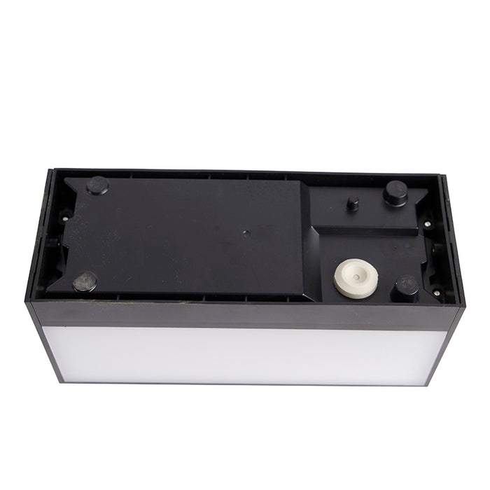 QAZQA Moderne wandlamp zwart IP54 - Houks