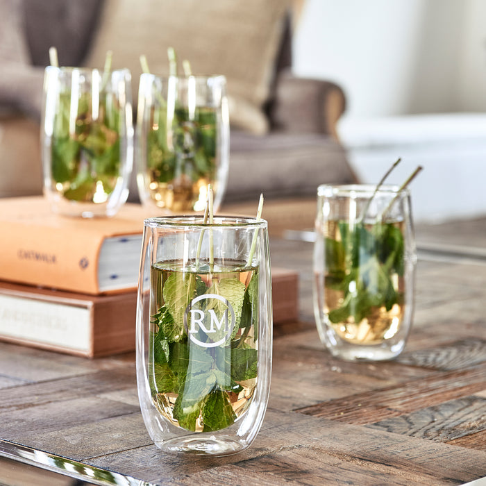 Riviera Maison dubbelwandig theeglas, koffieglas met RM logo - Love RM
