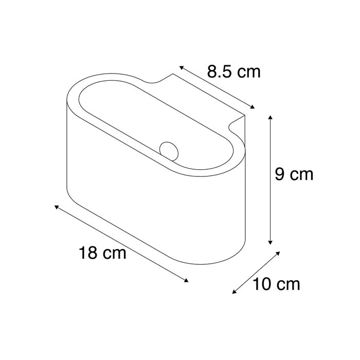 QAZQA Moderne wandlamp wit plat - Gipsy Arles