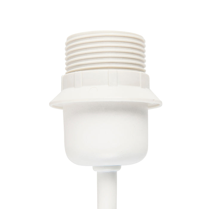 QAZQA Wandlamp wit met E27 fitting zonder kap - Matt