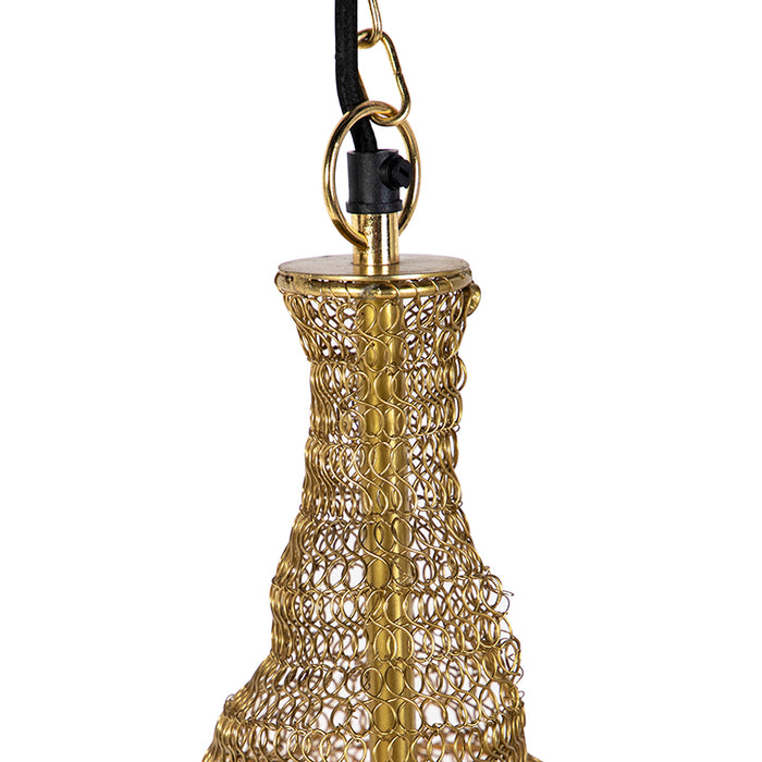 QAZQA Oosterse hanglamp goud 30 cm - Nidum