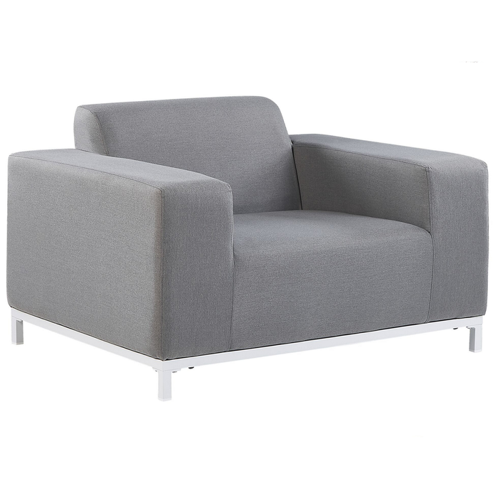 Beliani - ROVIGO - Loungeset voor 5 - Grijs - Polyester