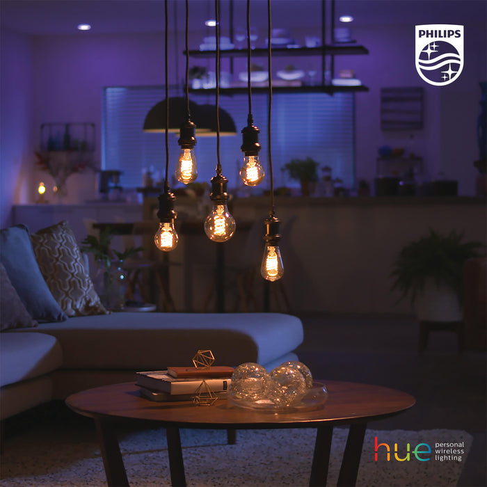 Philips Raindrop Wandlamp - Incl. Hue White Filament- Brons